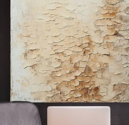 Beige Texture Study H29P3N 48 by Abstract Rebellion