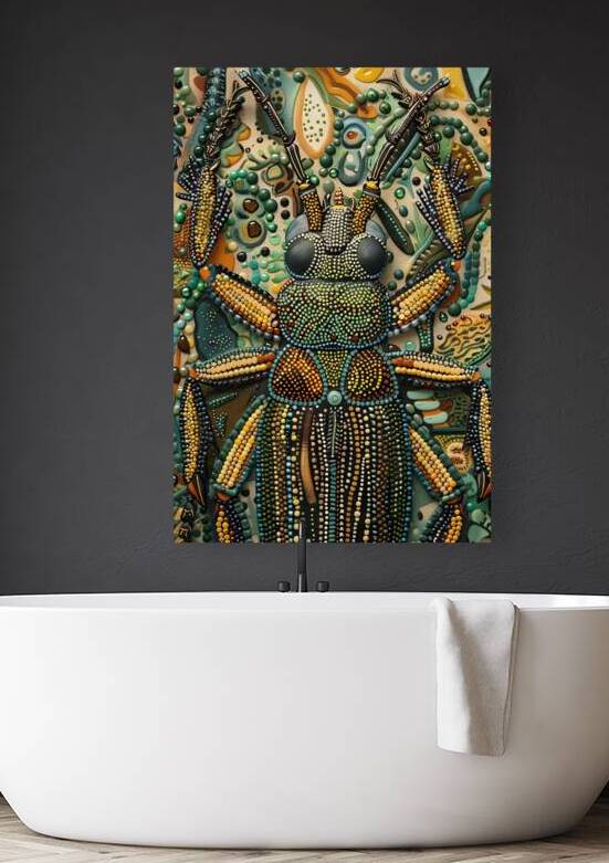 Bejeweled Beetle Mosaic H2N9P2 72 by Abstract Rebellion