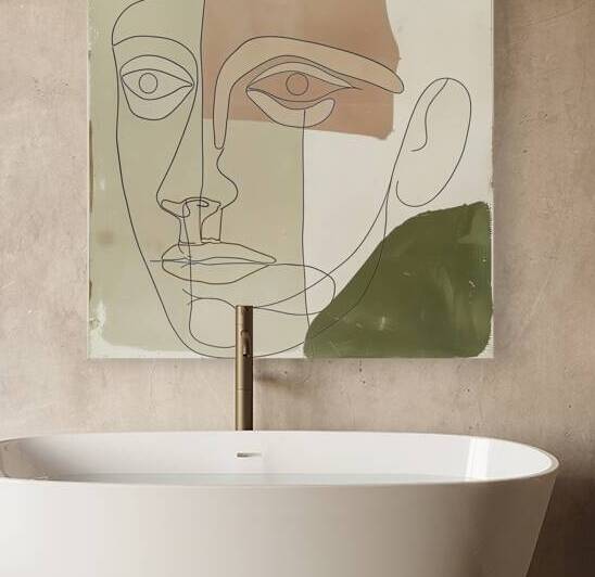 Beige Visage N92H5K 47 by Abstract Rebellion