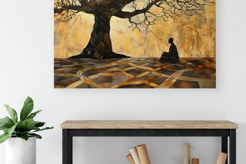 Beneath Golden Boughs H3N9P2 60 by Abstract Rebellion