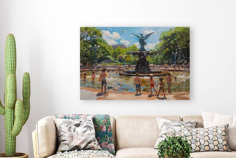 Bethesda Fountain Reverie 78H2P9 48 by Abstract Rebellion