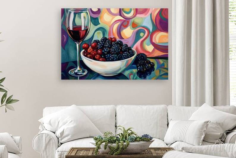 Berry Wine Still Life H92D3N 60 by Abstract Rebellion