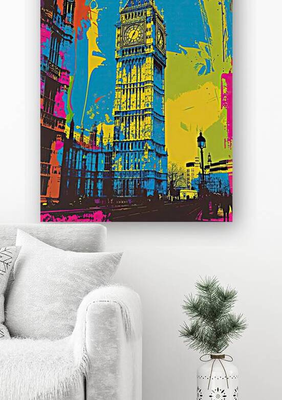Big Ben Pop Art 7892H 48 by Abstract Rebellion