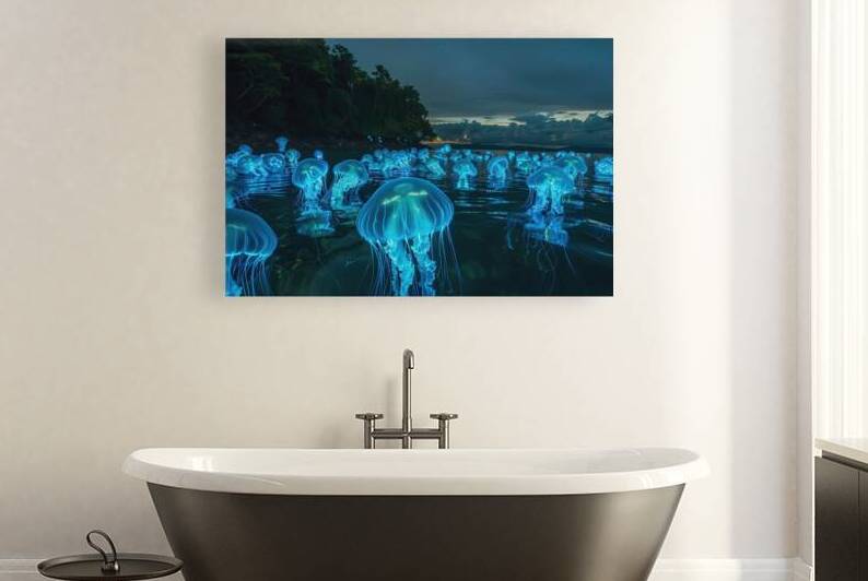 Bioluminescent Bay 28H9N4 69   Copy by Abstract Rebellion