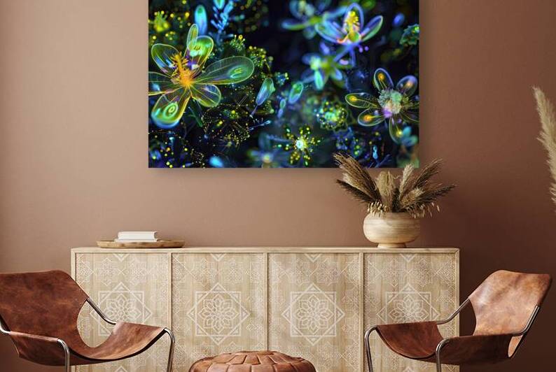 Bioluminescent Garden 7H3N2P 62 by Abstract Rebellion