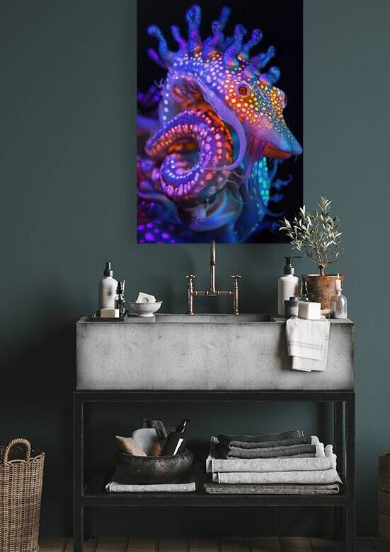 Bioluminescent Seahorse 92D3H7 69 by Abstract Rebellion