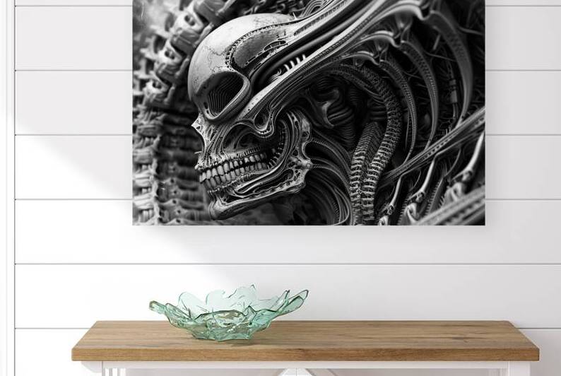 Biomechanical Skull Symphony 7H29P4 48 by Abstract Rebellion
