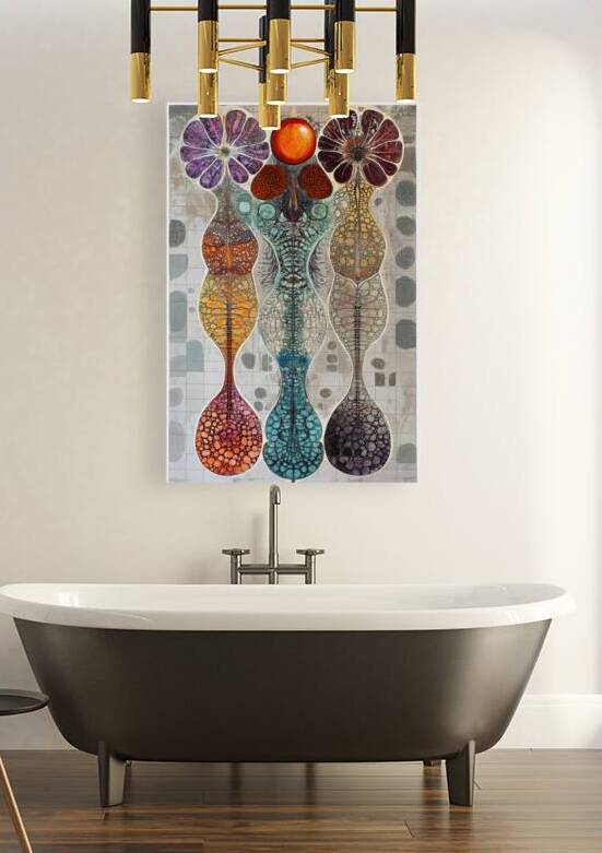 Biomorphic Triptych J9H3N2 60 by Abstract Rebellion