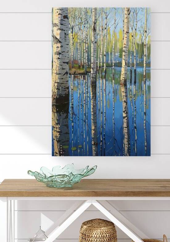 Birch Reflections Spring Thaw 2U9N7J 55 by Abstract Rebellion