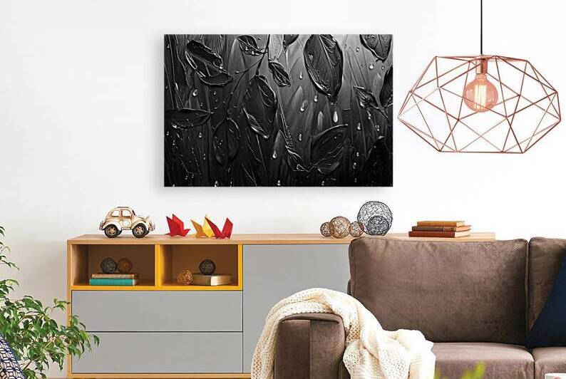 Black Rain Leaves 7P3H2N 49 by Abstract Rebellion