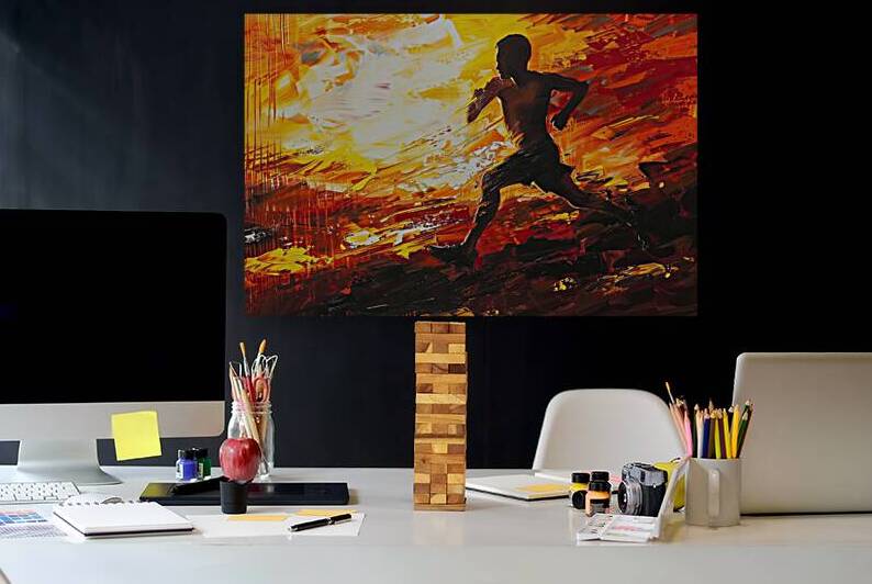 Blazing Stride Forward Y92H7N 55 by Abstract Rebellion