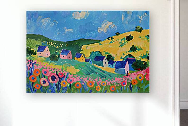 Blissful Hillside Hamlet 7294B2 48 by Abstract Rebellion