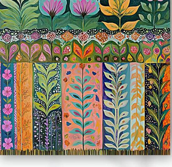 Blooming Garden Tapestry H2N5PZ 55 by Abstract Rebellion