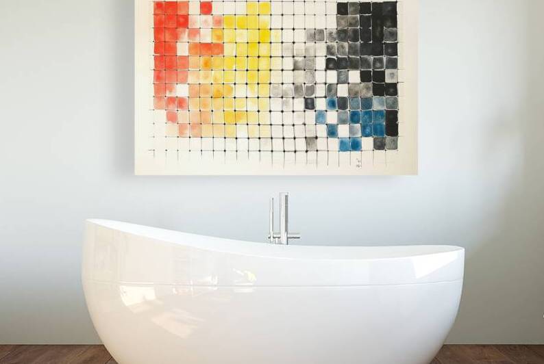 Chromatic Grid Study 28H9N 47 by Abstract Rebellion