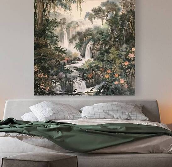 Cascading Waters Serene 92HKJ 65 by Abstract Rebellion