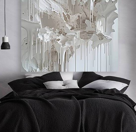 Cascading White Forms H29PNZ 45 by Abstract Rebellion