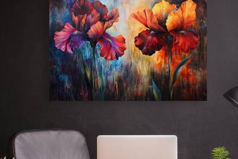 Celestial Iris Bloom Y39ZN 60 by Abstract Rebellion