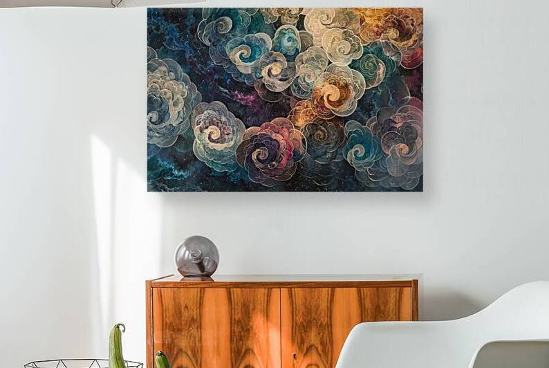Celestial Roses Bloom 92HJ8 60 by Abstract Rebellion
