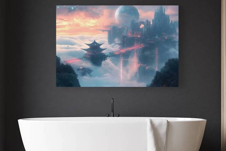 Celestial Pagoda City HZ92N5 65 by Abstract Rebellion