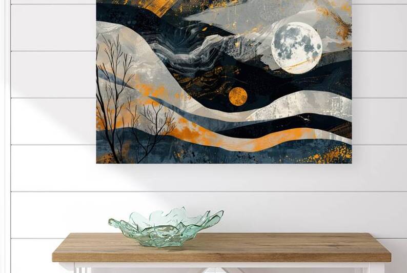 Celestial Echoes Across Valleys Y92H7N 53 by Abstract Rebellion