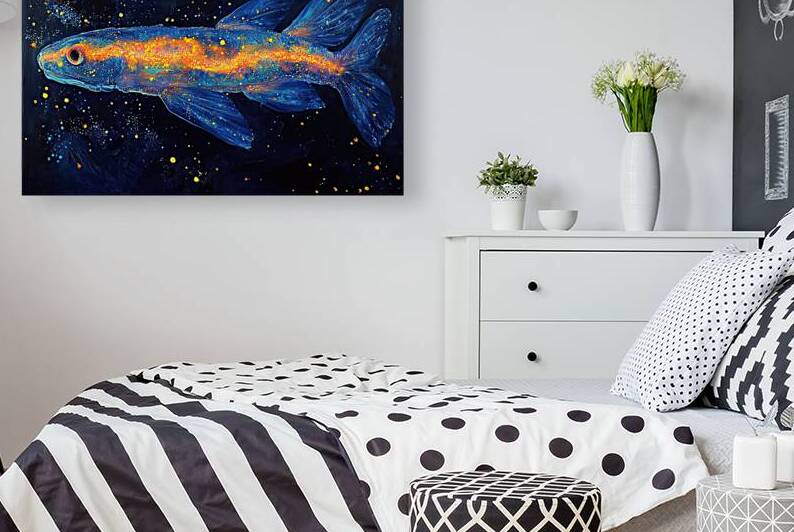 Celestial Fish Glimmer 7H9N2P 65 by Abstract Rebellion