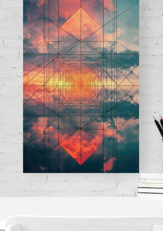 Celestial Grid Sunset H29NJP 58 Reproduction