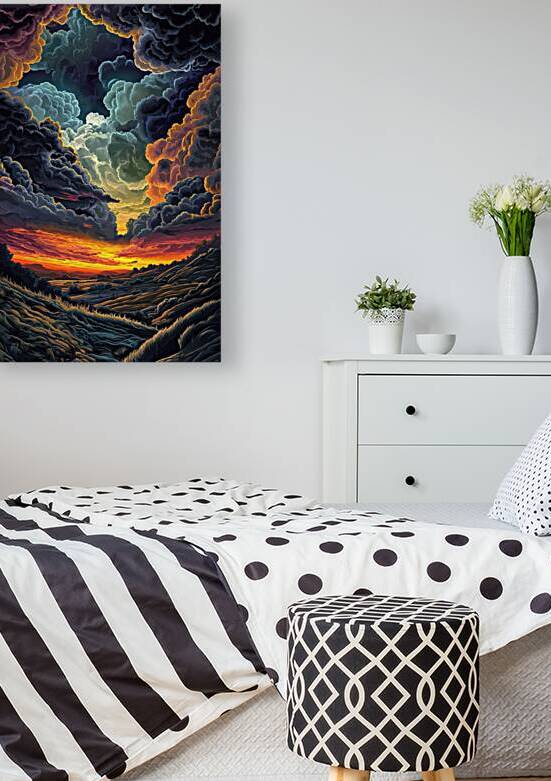Celestial Sunset Embrace H92D3N 65 Reproduction