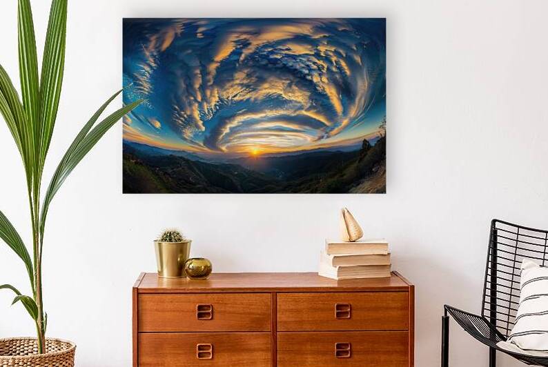 Celestial Vortex Sunset H2N9P4 68 by Abstract Rebellion