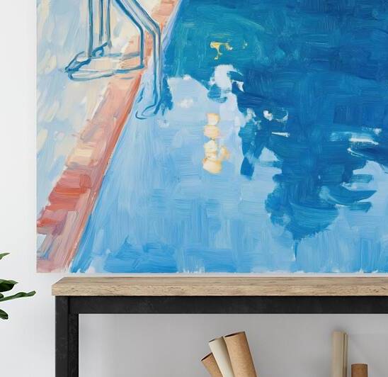 Azure Reflections Poolside 7H3N2P 53 by Abstract Rebellion