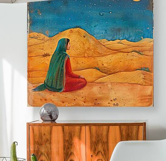 Desert Moonrise Contemplation J92H4N 47 by Abstract Rebellion