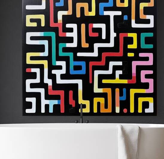 Chromatic Labyrinth 9H3N2P 64 by Abstract Rebellion