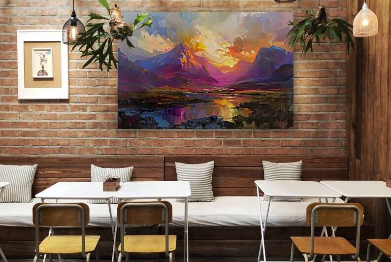 Chromatic Mountain Glow H3N2P9 63 by Abstract Rebellion
