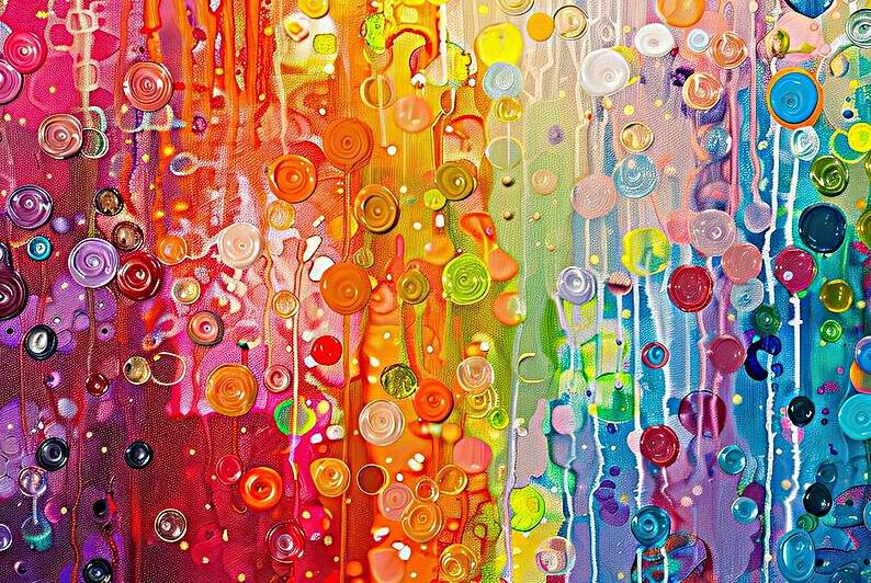 Chromatic Rain Cascade H92D3N 58 by Abstract Rebellion