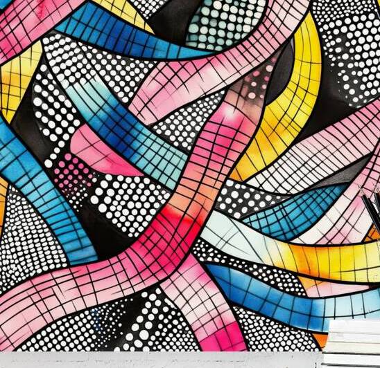 Chromatic Ribbon Weave H9P4N2 55 by Abstract Rebellion