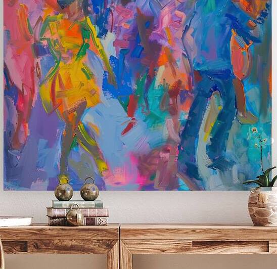 Chromatic Rhythm in Blue 28H9N5 55 by Abstract Rebellion