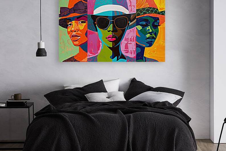 Chromatic Triptych Faces 78HNP2 60 by Abstract Rebellion