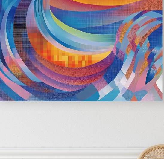 Chromatic Wave Crest H2N3P9 55 by Abstract Rebellion