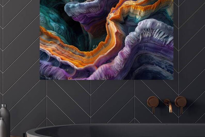 Chroma Caverns Depth H42P9J 64 by Abstract Rebellion