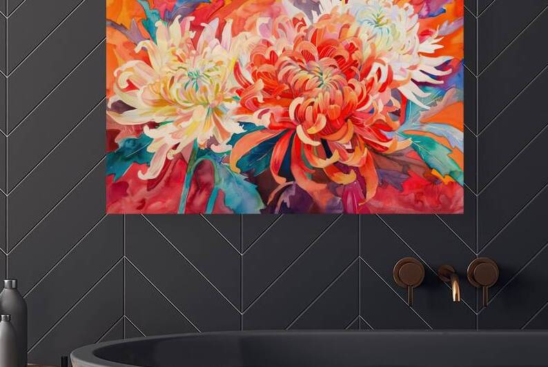 Chrysanthemum Symphony 7H29P4 45 by Abstract Rebellion