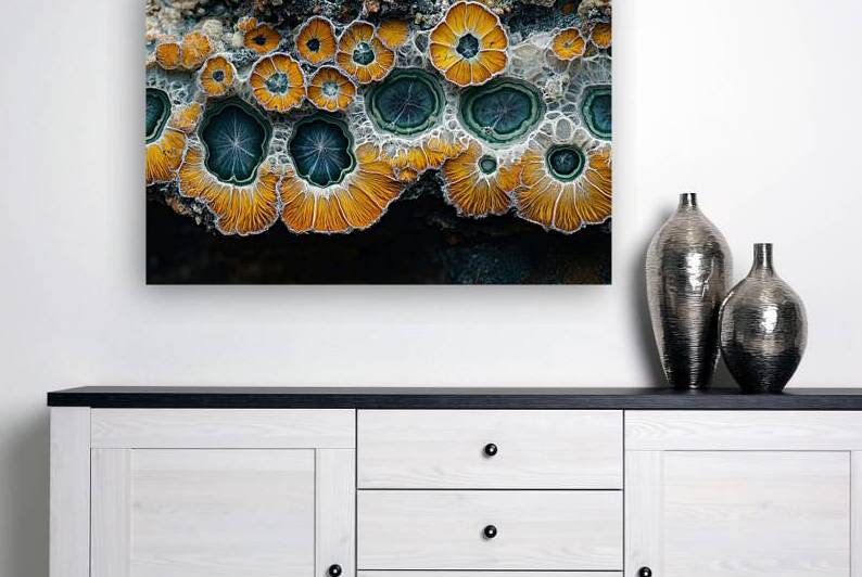 Chrysanthemum Stone Blooms H2N9P2 48 by Abstract Rebellion