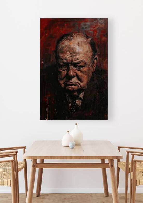 Churchill Contemplation A7H2N9 45 by Abstract Rebellion