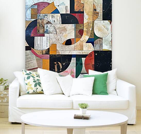 Circular Collage Rhythm 5Z9J2H 57 by Abstract Rebellion