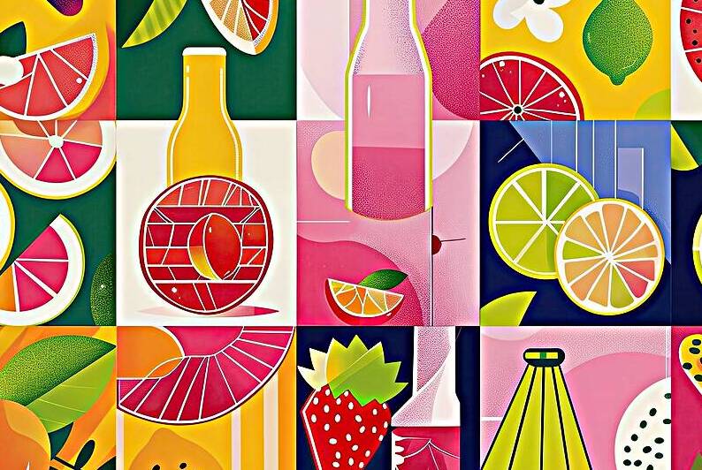 Citrus Summer Pop K29D3H 48 by Abstract Rebellion