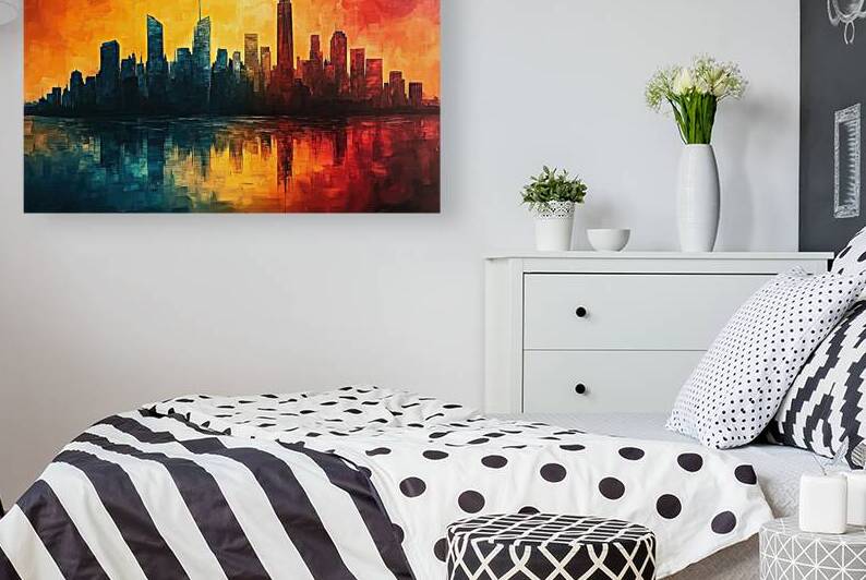 Cityscape Reflections Y92H5N 55 by Abstract Rebellion