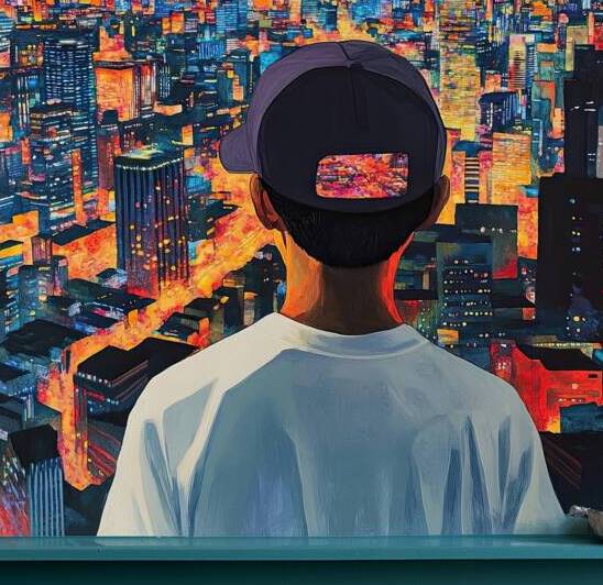 City At Night 9H2N3Z 50 by Abstract Rebellion
