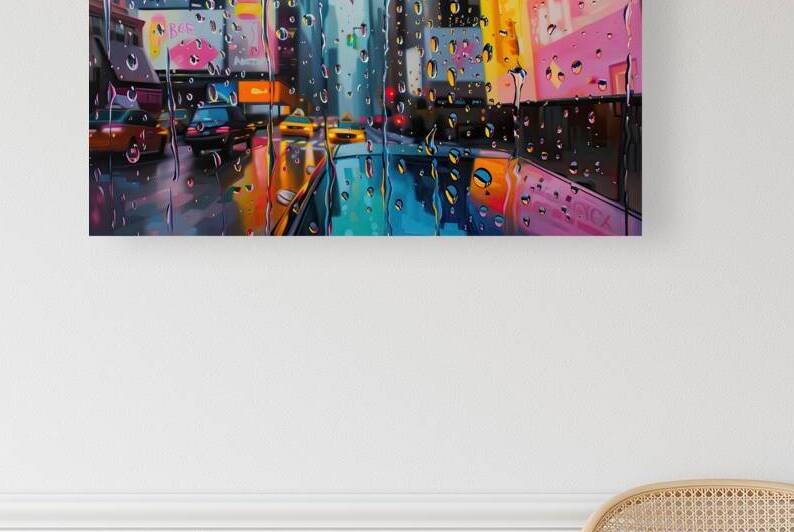 City Rain Reflections 9H3N2P 67 by Abstract Rebellion