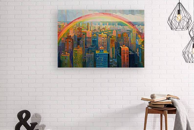 City Rainbow Embrace 9P3N2H 48 by Abstract Rebellion