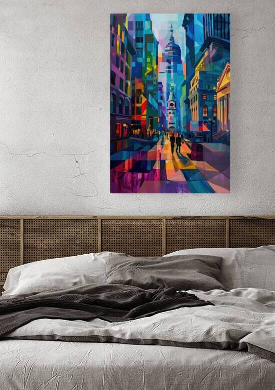 City Rhythm At Dusk H9P4Z2 65 by Abstract Rebellion
