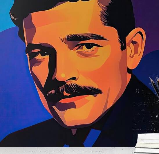 Clark Gable Portrait N9P4H2 67 by Abstract Rebellion