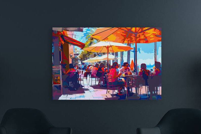 Coastal Cafe Vibrance 8294HJ 48 by Abstract Rebellion